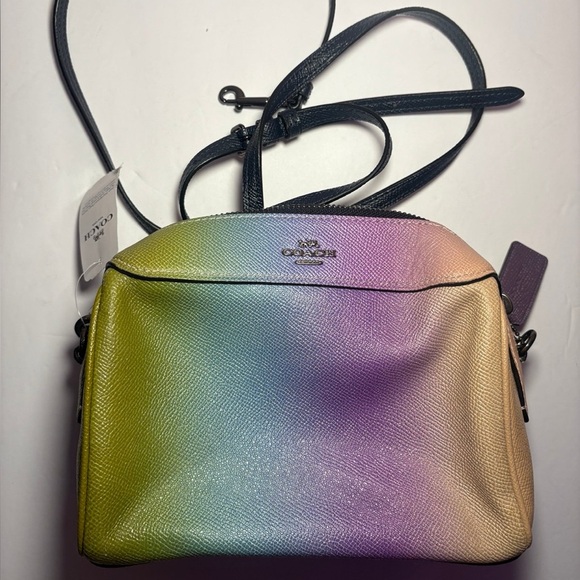Coach Handbags - NWT Coach Mini Bennett Crossbody Shoulder Bag Purse Rainbow Ombre 91456